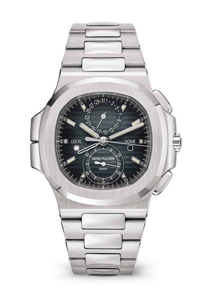 PATEK  PHILIPPE NAUTILUS - FLAYBACK TEMPO DE VIAGEM SILVER